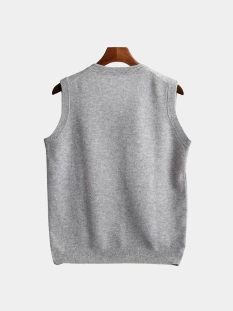 Men’s Knit Sweater – Merino Wool Vest Casual Everyday Knitwear