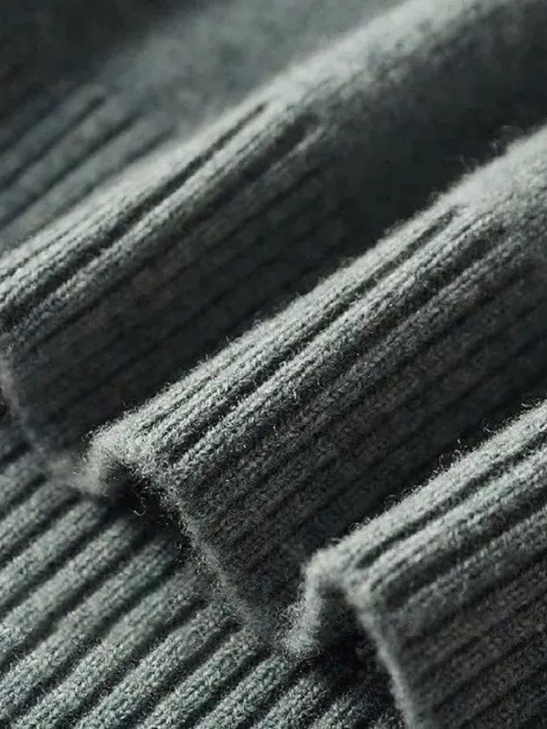 Men’s Knit Sweater – Merino Wool Turtleneck Casual Everyday Knitwear