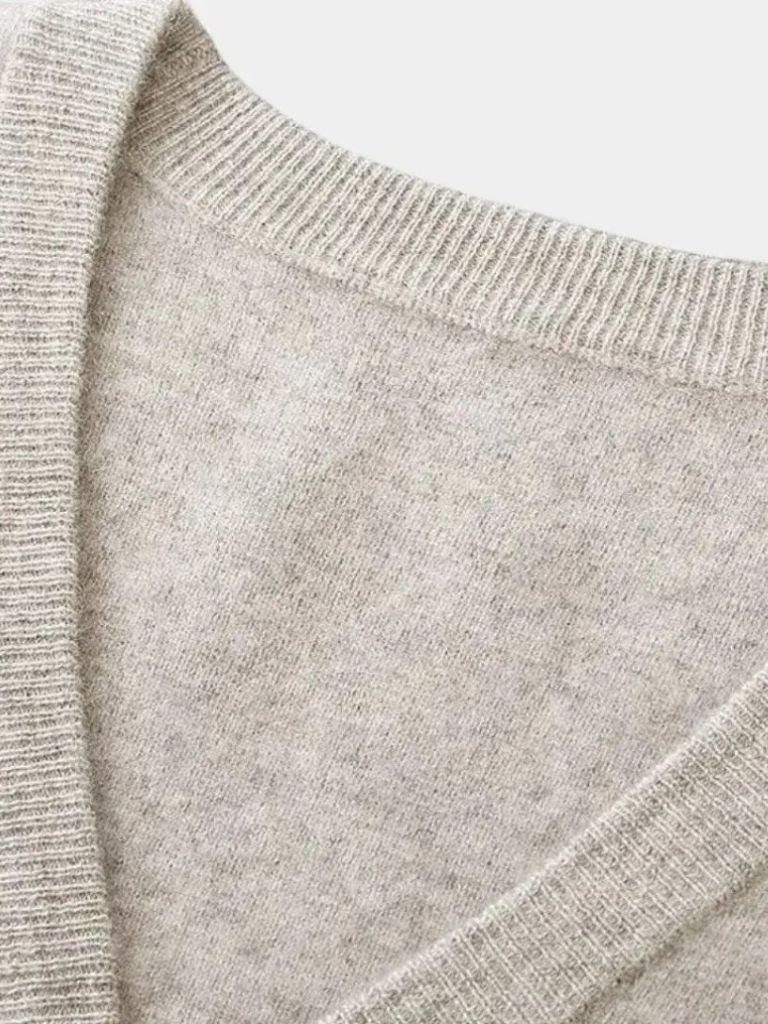 Men’s Cardigan Sweater – Merino Wool Neck Casual Everyday Knitwear