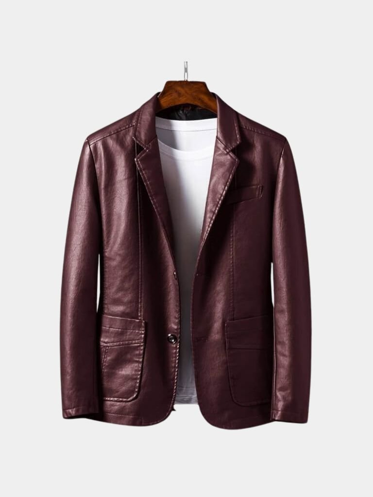Men’s Leather Jacket – Bold Caramel Classic Moto Style