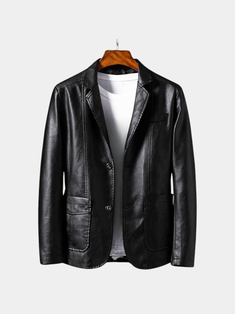 Men’s Leather Jacket – Bold Caramel Classic Moto Style