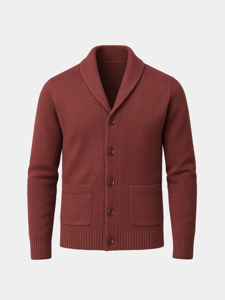 Men’s Cardigan Sweater – British Casual Everyday Knitwear