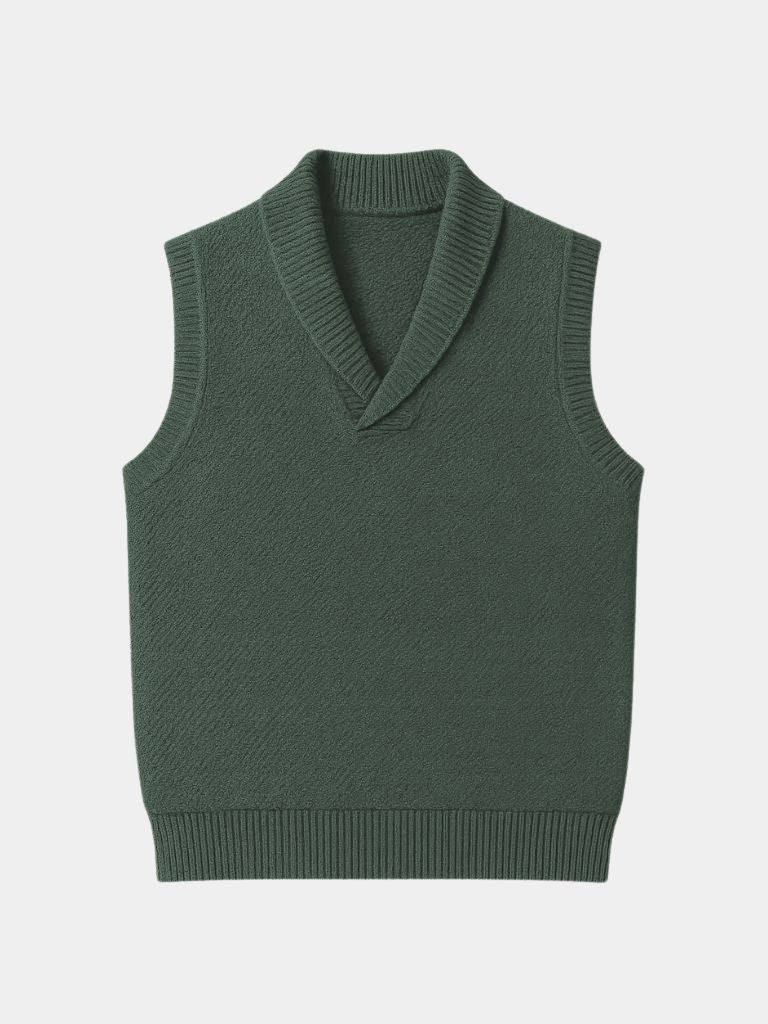 Men’s Knit Sweater – British Vest Waistcoat Casual Everyday Knitwear