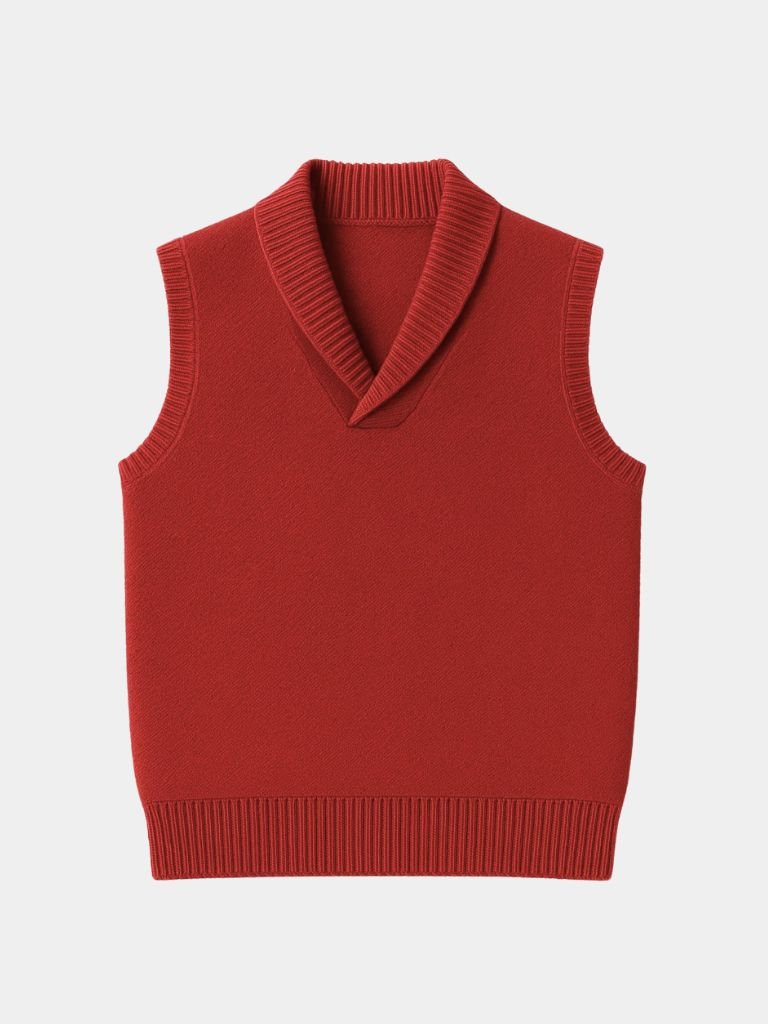 Men’s Knit Sweater – British Vest Waistcoat Casual Everyday Knitwear