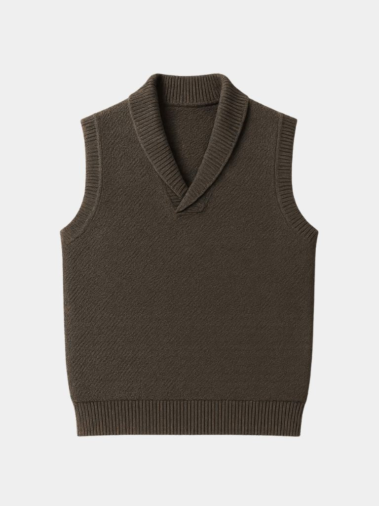 Men’s Knit Sweater – British Vest Waistcoat Casual Everyday Knitwear