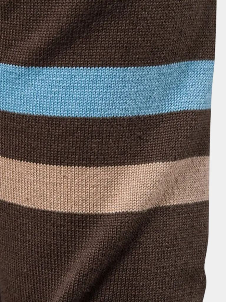 Men’s Knit Cardigan Sweater – Zipper Standing Collar Casual Everyday Knitwear