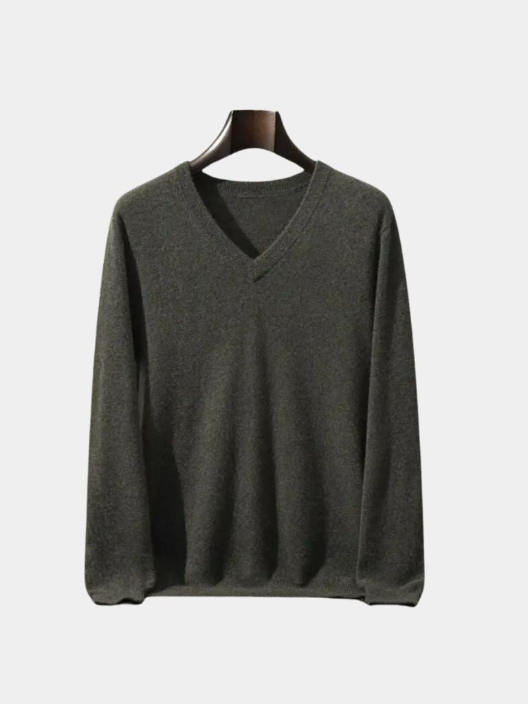 Men’s Cashmere Sweater – Neck Knitwear Soft Luxury Knit