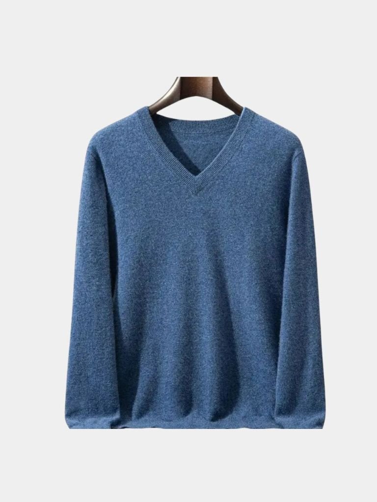 Men’s Cashmere Sweater – Neck Knitwear Soft Luxury Knit