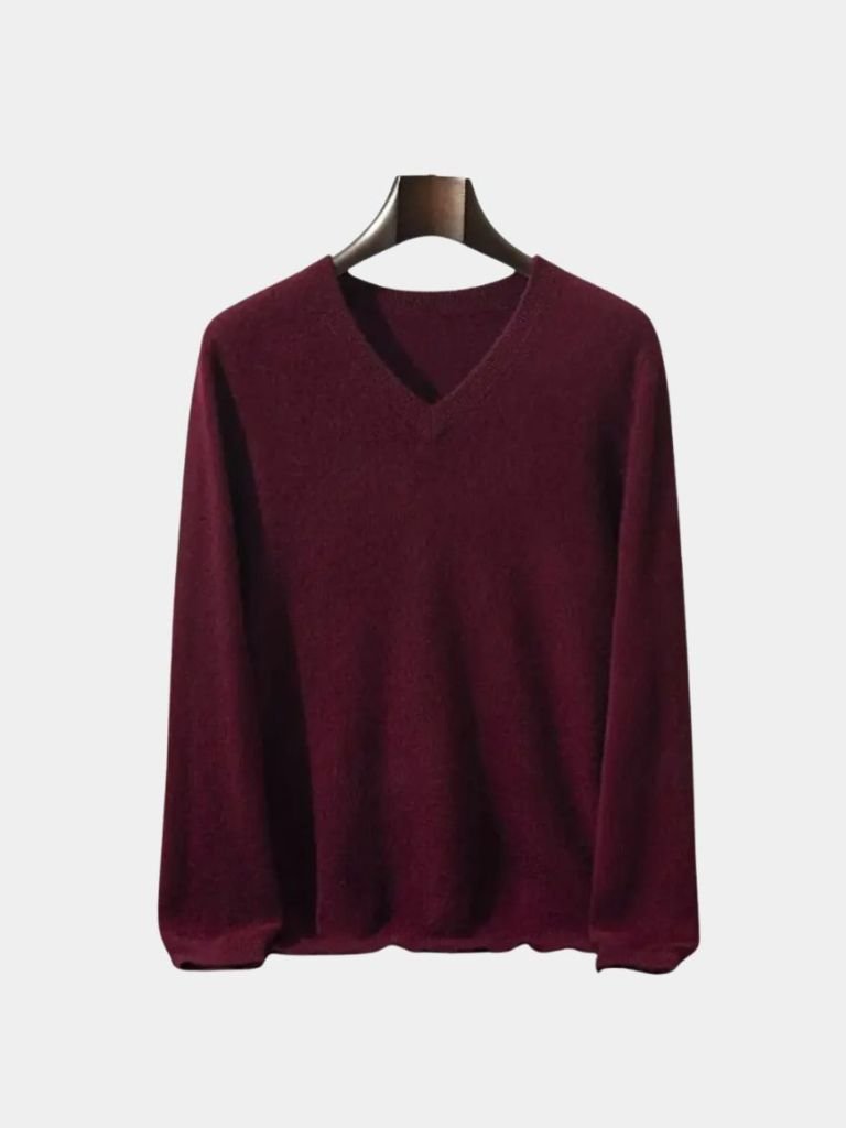 Men’s Cashmere Sweater – Neck Knitwear Soft Luxury Knit