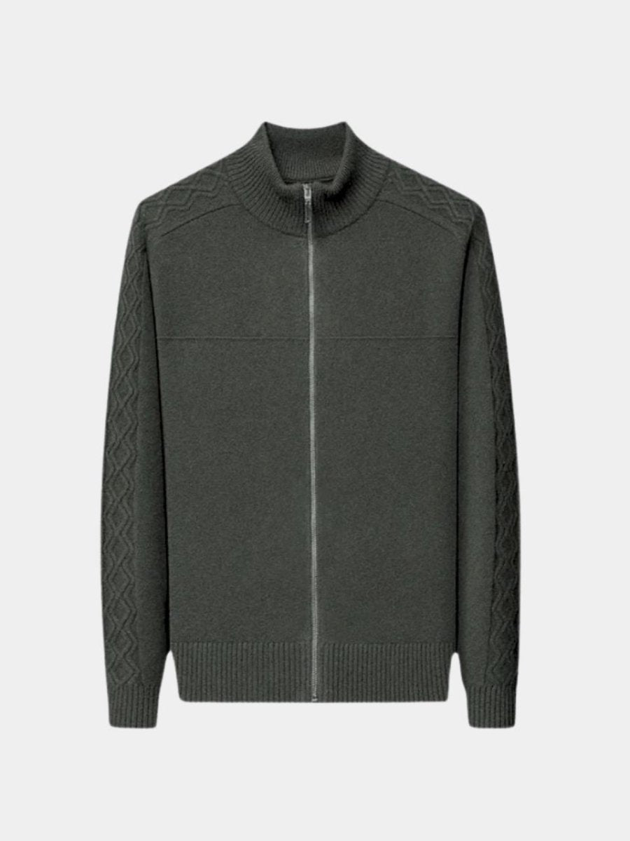 Men’s Cashmere Sweater – Zip Turtleneck Soft Luxury Knit
