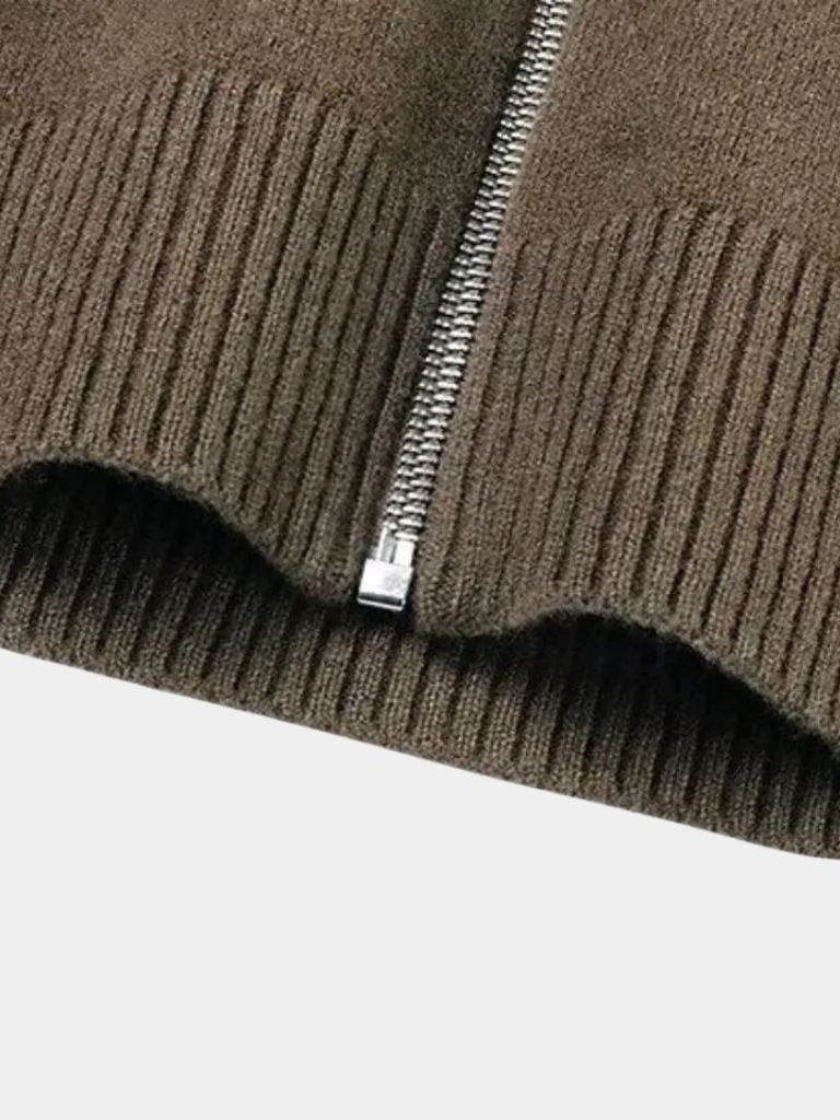 Men’s Cashmere Sweater – Zip Turtleneck Soft Luxury Knit