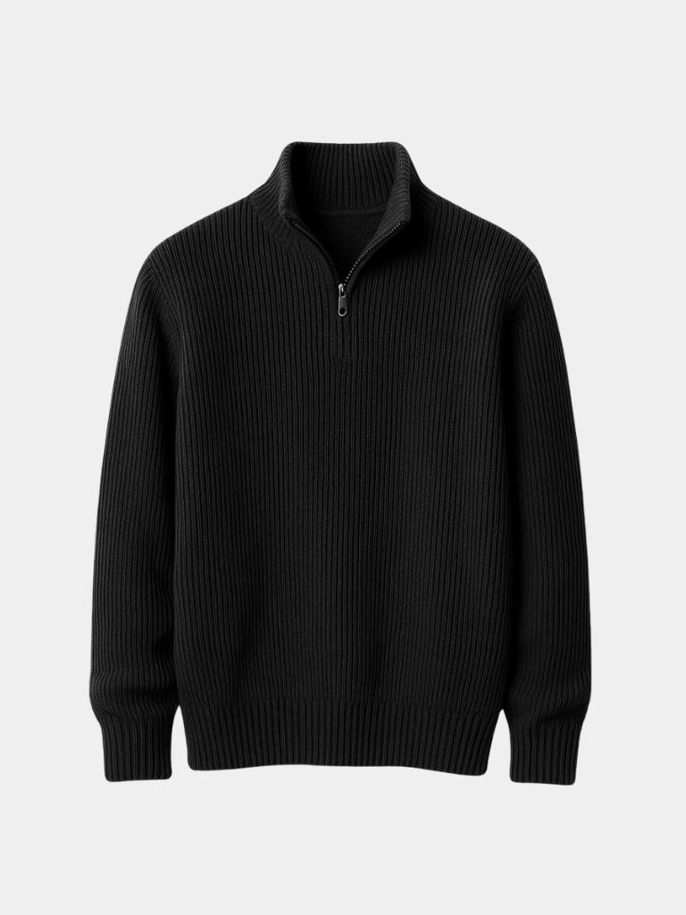 Men’s Knit Sweater – Highland Quarter Zip Casual Everyday Knitwear