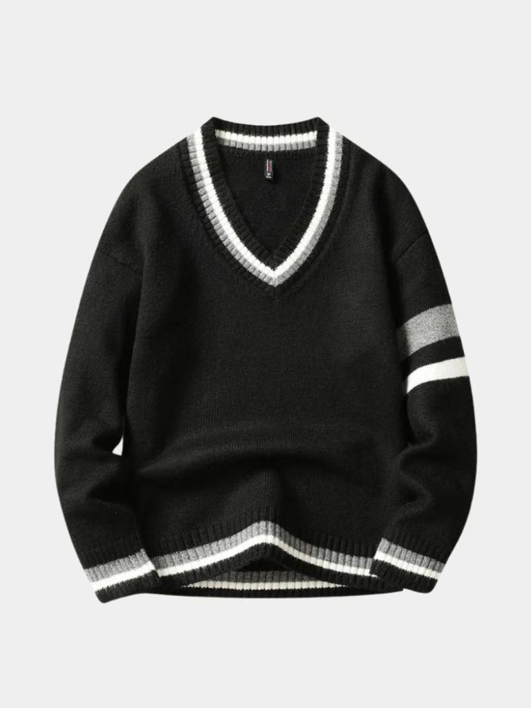 Men’s Knit Sweater – Neck Casual Everyday Knitwear