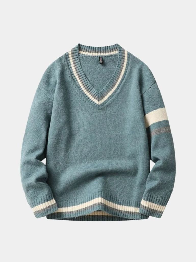 Men’s Knit Sweater – Neck Casual Everyday Knitwear