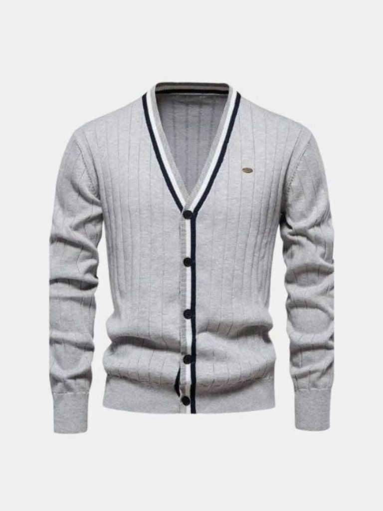 Men’s Cardigan Sweater – Cotton Button Casual Everyday Knitwear