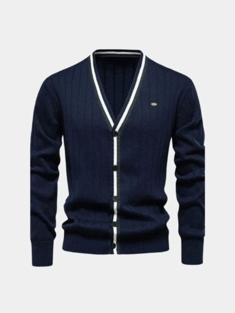 Men’s Cardigan Sweater – Cotton Button Casual Everyday Knitwear
