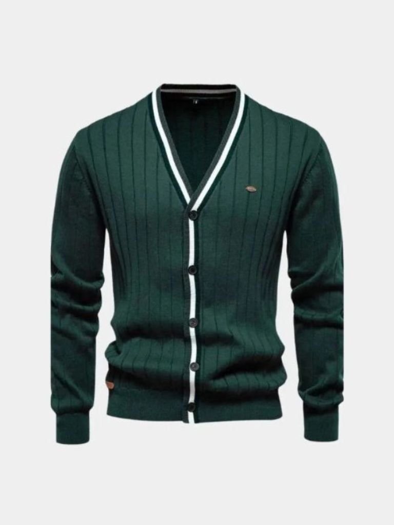 Men’s Cardigan Sweater – Cotton Button Casual Everyday Knitwear