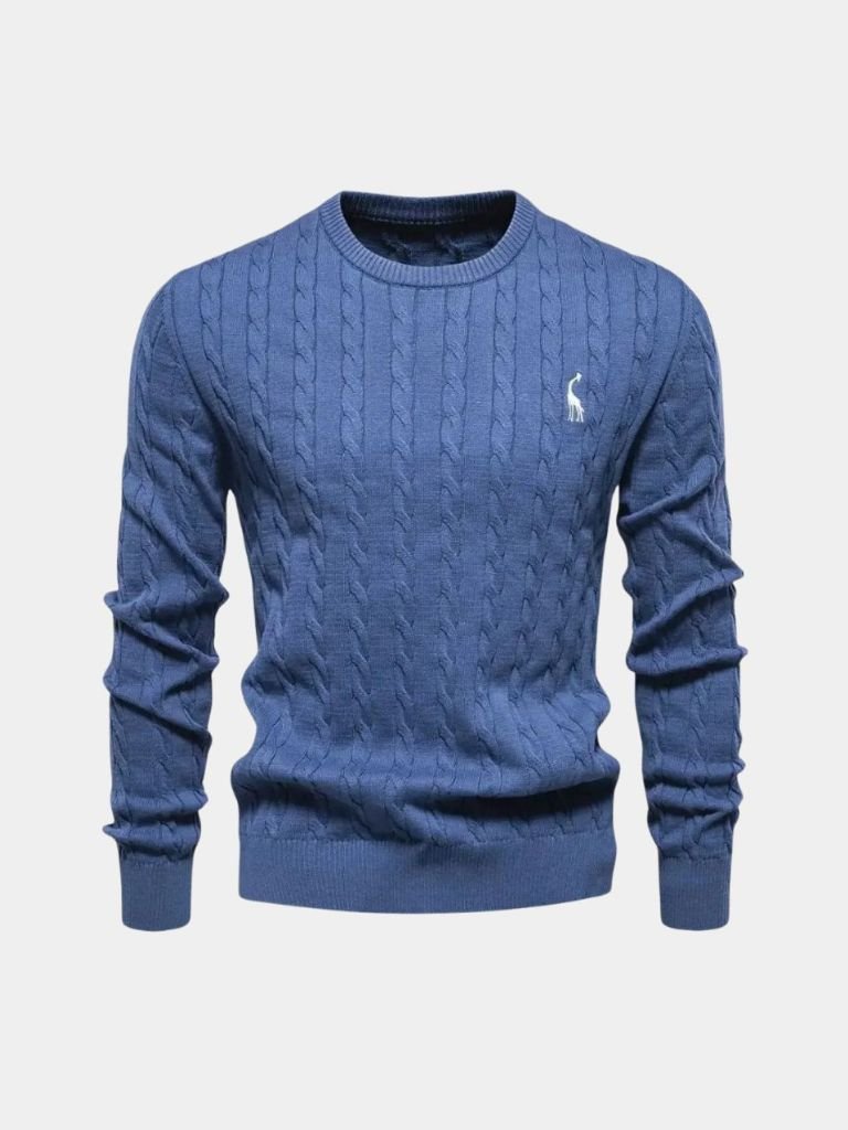 Men’s Knit Sweater – Cotton Crew Neck Casual Everyday Knitwear