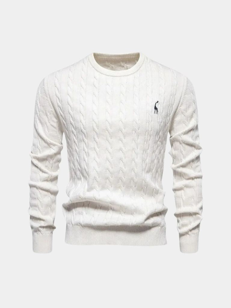 Men’s Knit Sweater – Cotton Crew Neck Casual Everyday Knitwear