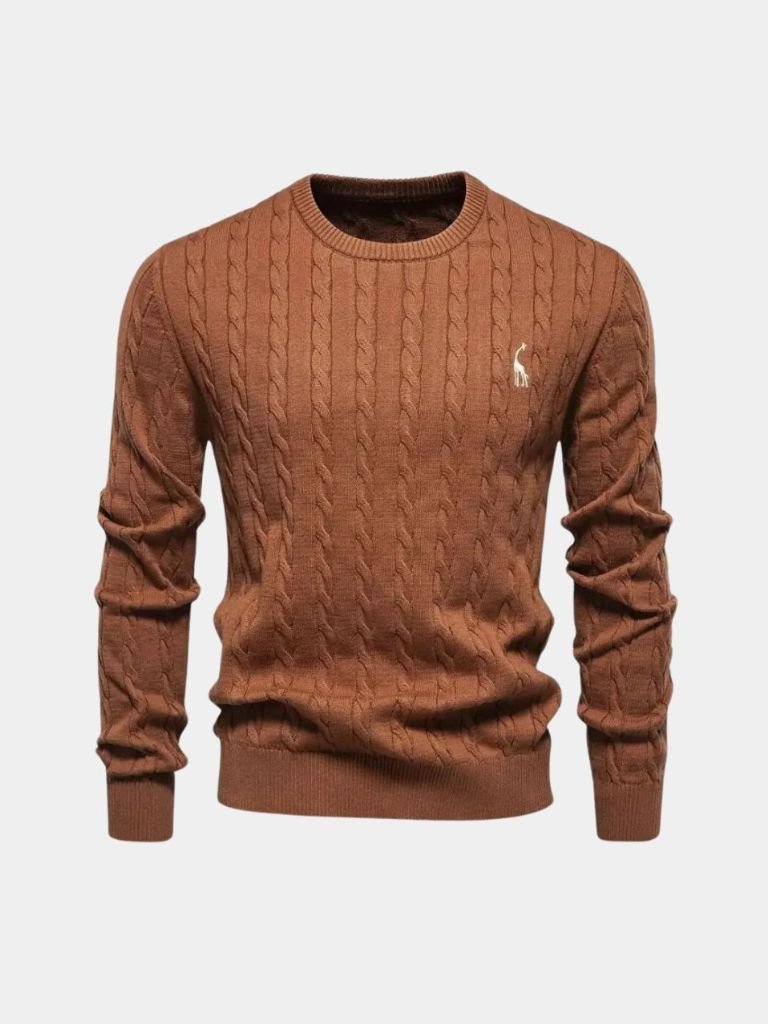 Men’s Knit Sweater – Cotton Crew Neck Casual Everyday Knitwear