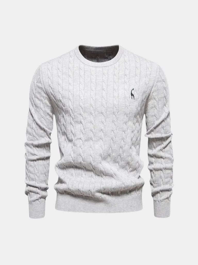 Men’s Knit Sweater – Cotton Crew Neck Casual Everyday Knitwear
