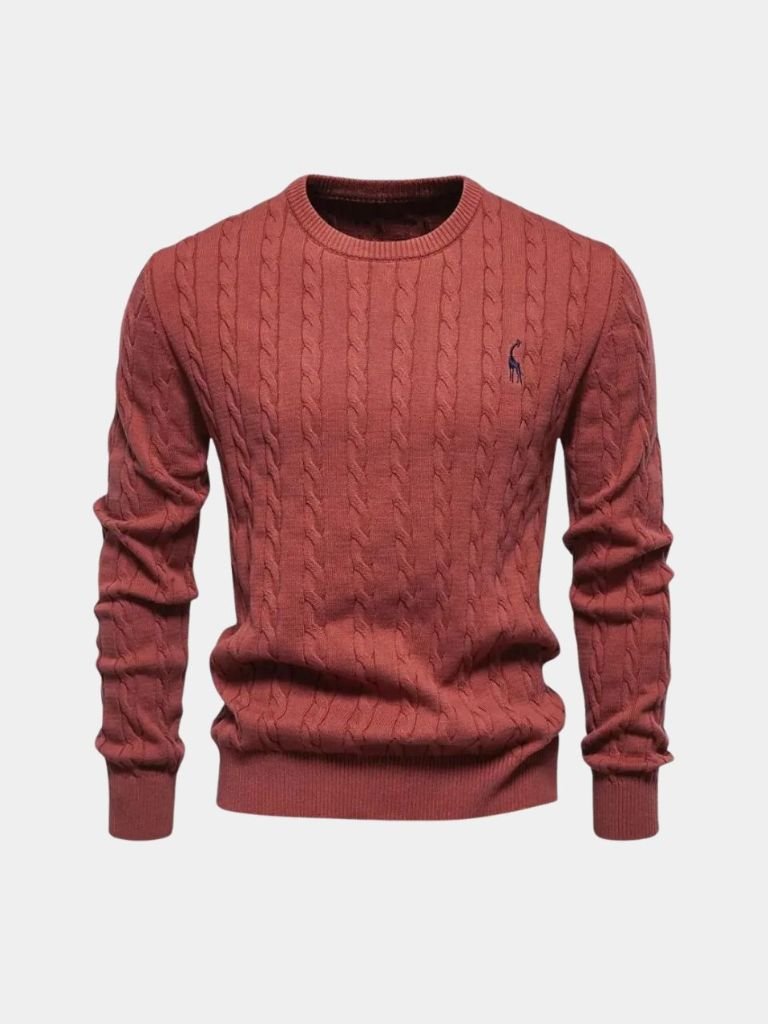 Men’s Knit Sweater – Cotton Crew Neck Casual Everyday Knitwear