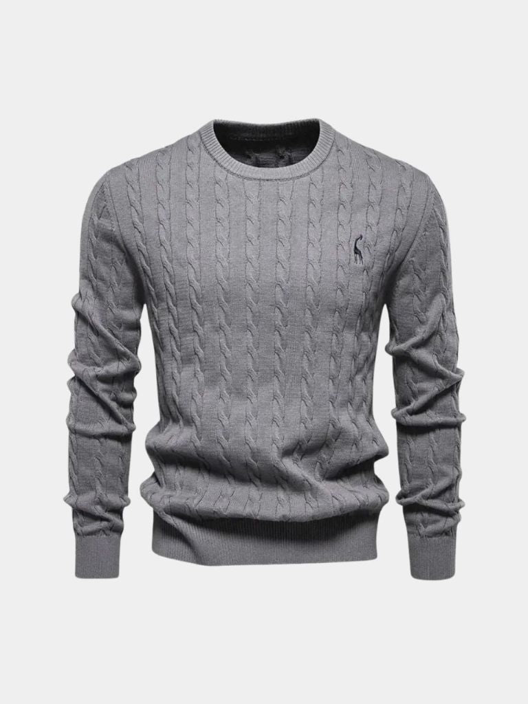 Men’s Knit Sweater – Cotton Crew Neck Casual Everyday Knitwear