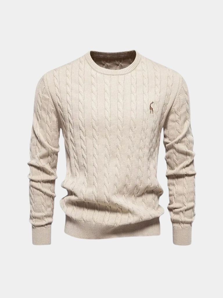 Men’s Knit Sweater – Cotton Crew Neck Casual Everyday Knitwear