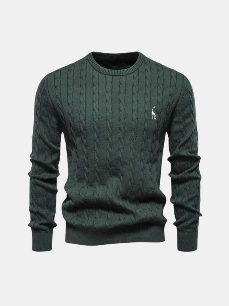 Men’s Knit Sweater – Cotton Crew Neck Casual Everyday Knitwear