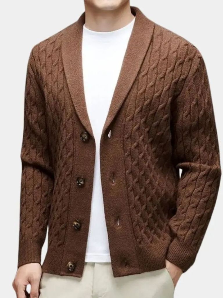 Men’s Cardigan Sweater – Cozy Casual Everyday Knitwear