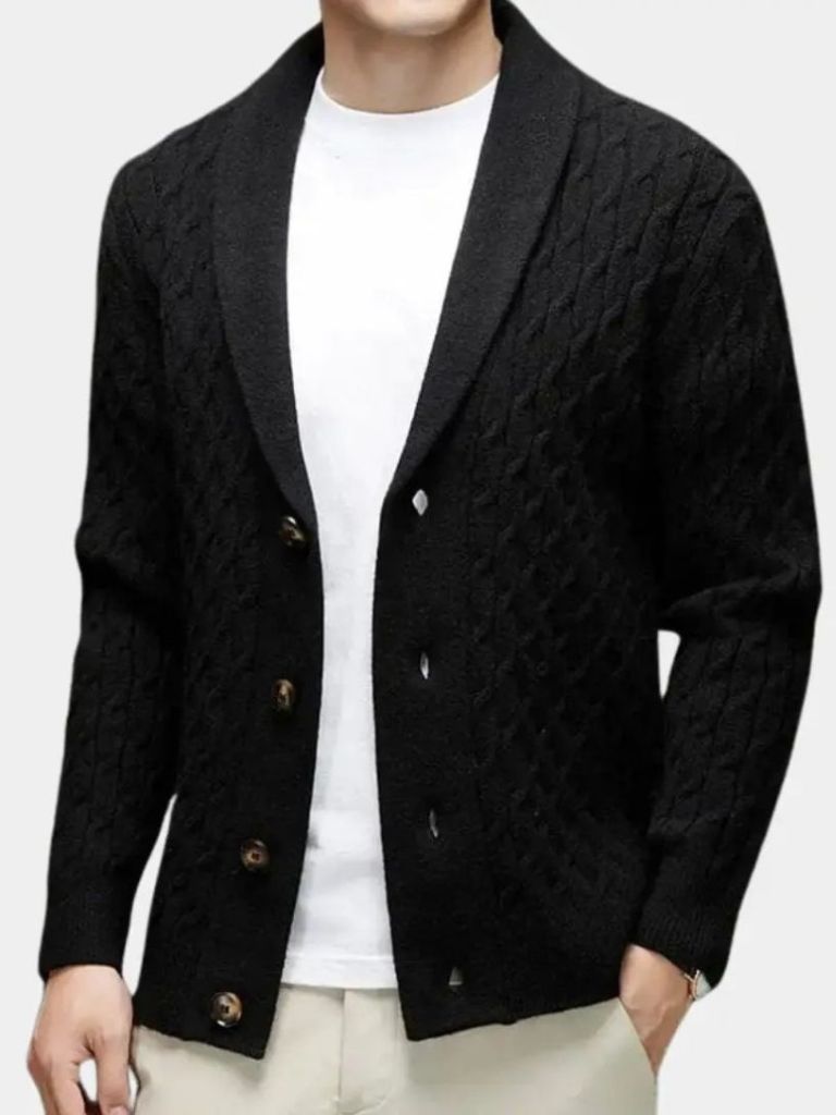 Men’s Cardigan Sweater – Cozy Casual Everyday Knitwear