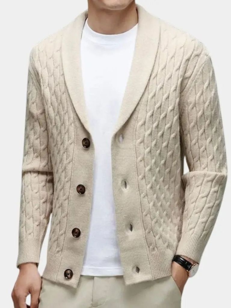 Men’s Cardigan Sweater – Cozy Casual Everyday Knitwear