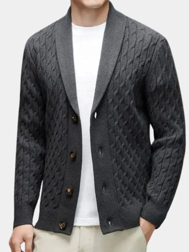 Men’s Cardigan Sweater – Cozy Casual Everyday Knitwear