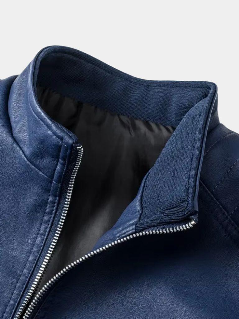 Men’s Leather Jacket – Crusader Classic Moto Style