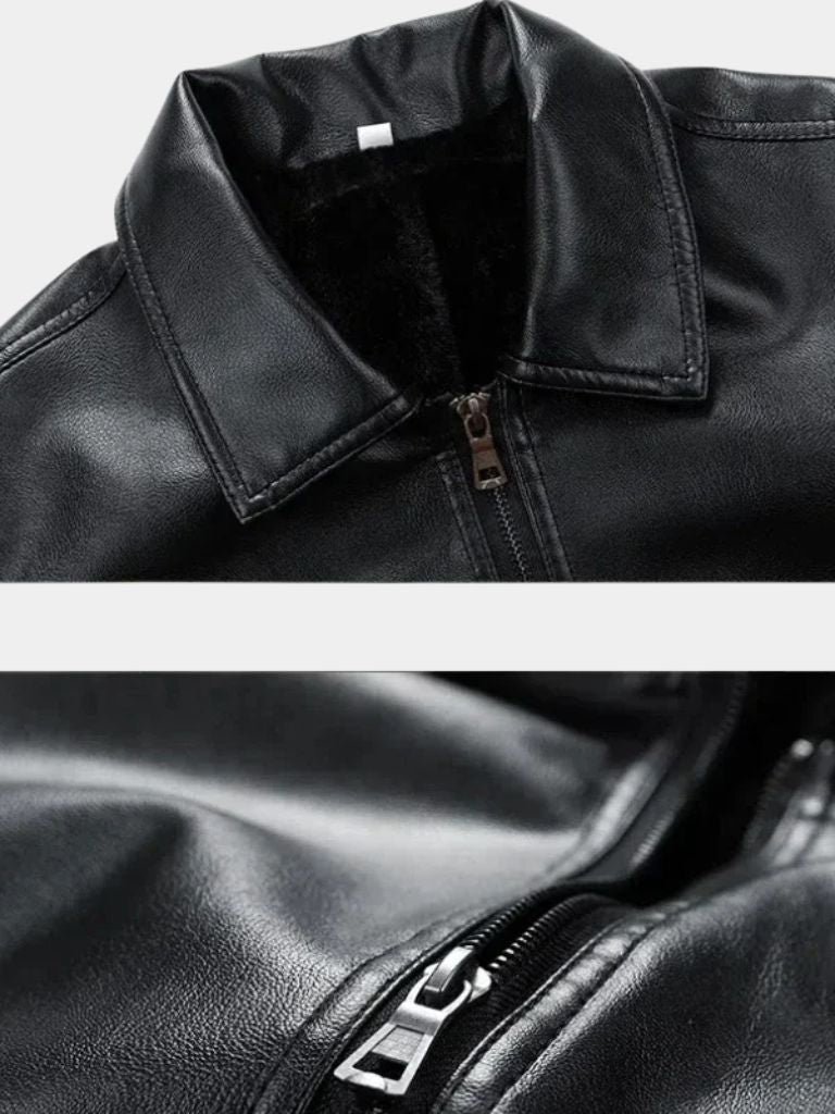 Men’s Leather Jacket – Denver Classic Moto Style
