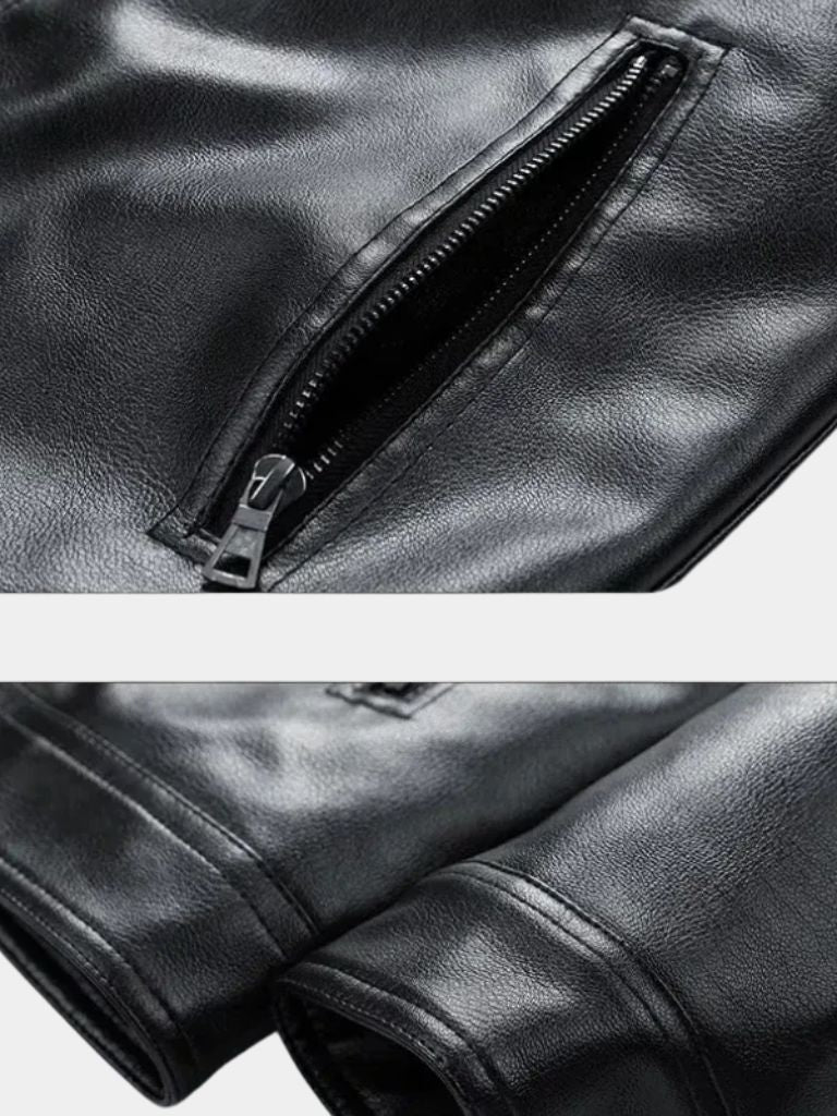 Men’s Leather Jacket – Denver Classic Moto Style