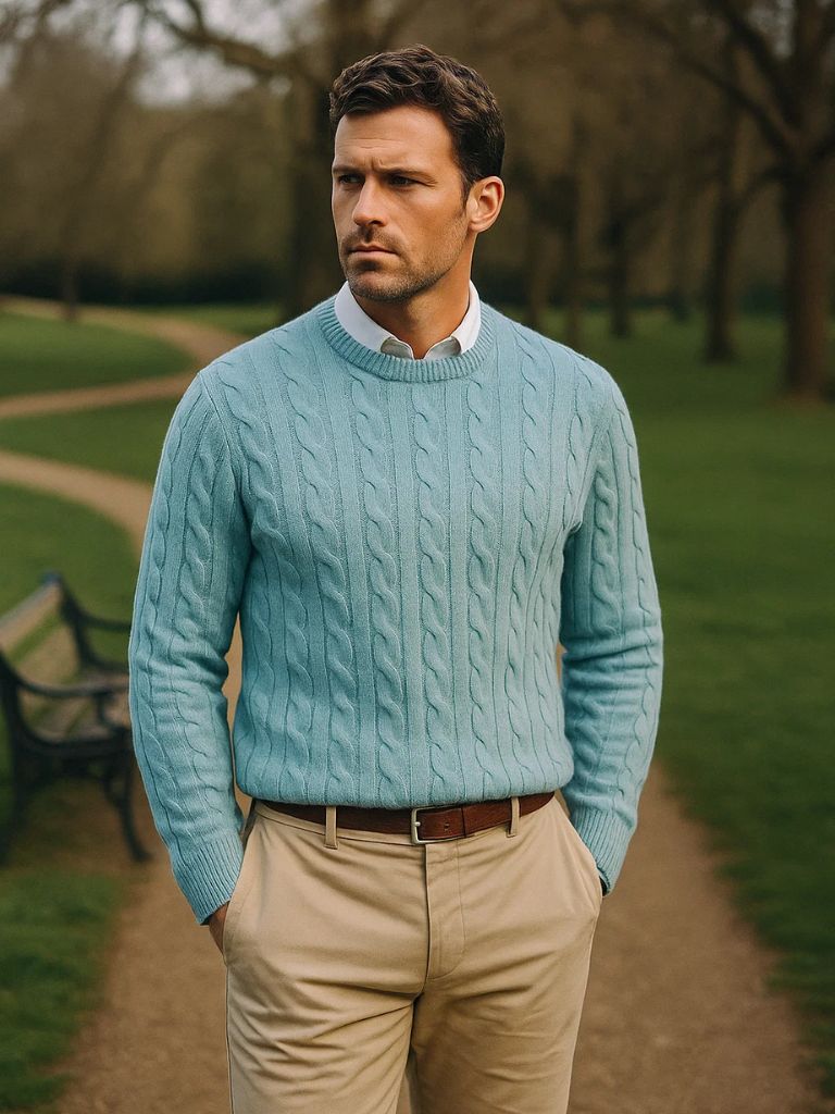 Men’s Cashmere Sweater – Essential Soft Luxury Knit