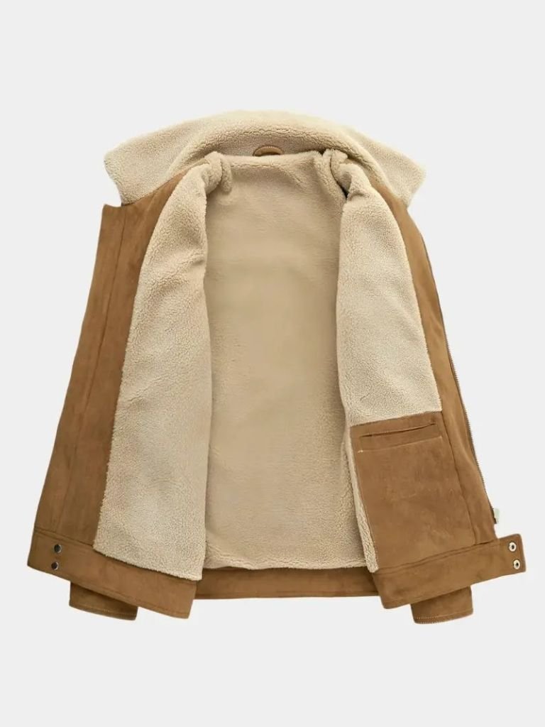 Men’s Fleece Jacket – Essential Suede Cozy Winter Layer