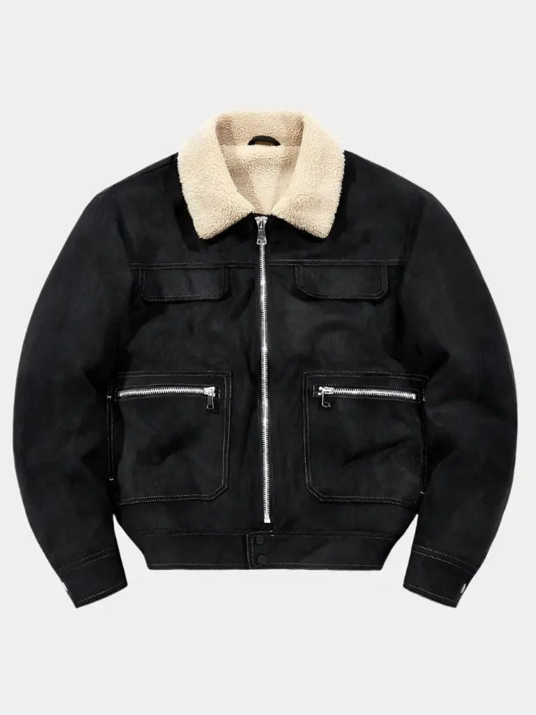 Men’s Fleece Jacket – Essential Suede Cozy Winter Layer