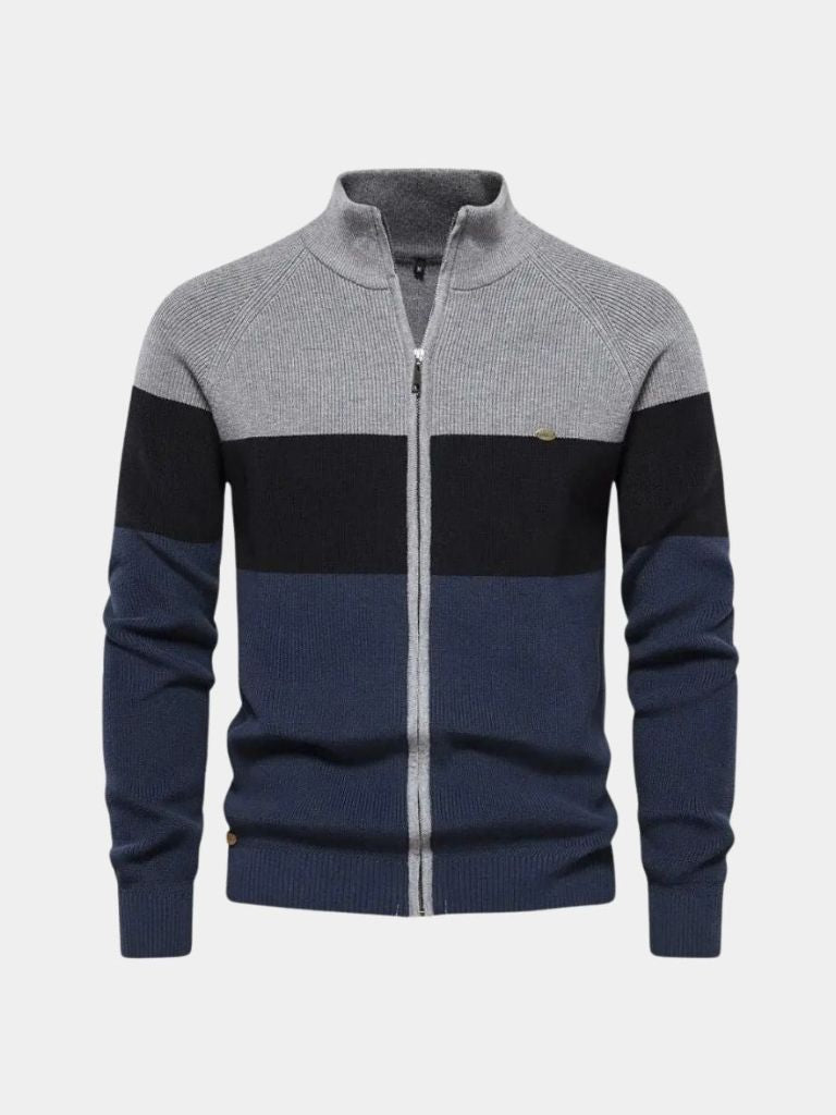 Men’s Knit Sweater – Essential Zipper Casual Everyday Knitwear