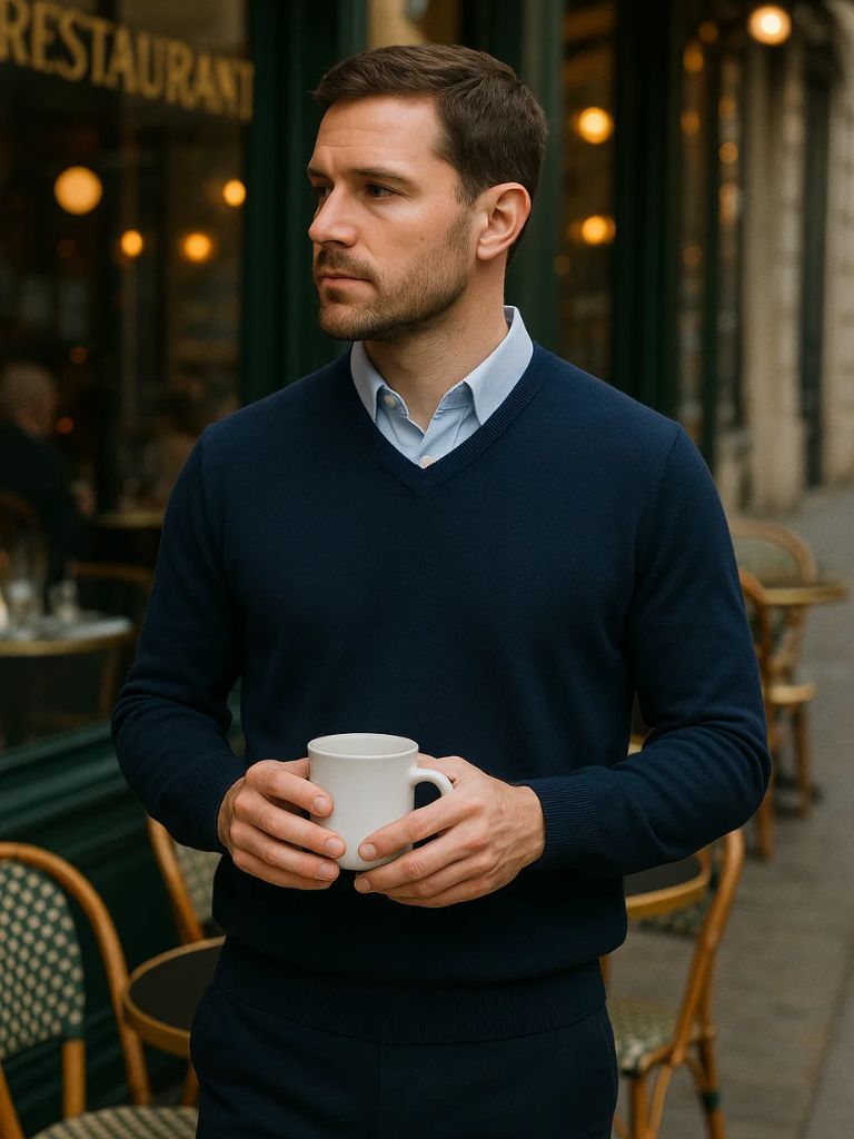 Men’s Knit Sweater – Essential Pullover Casual Everyday Knitwear