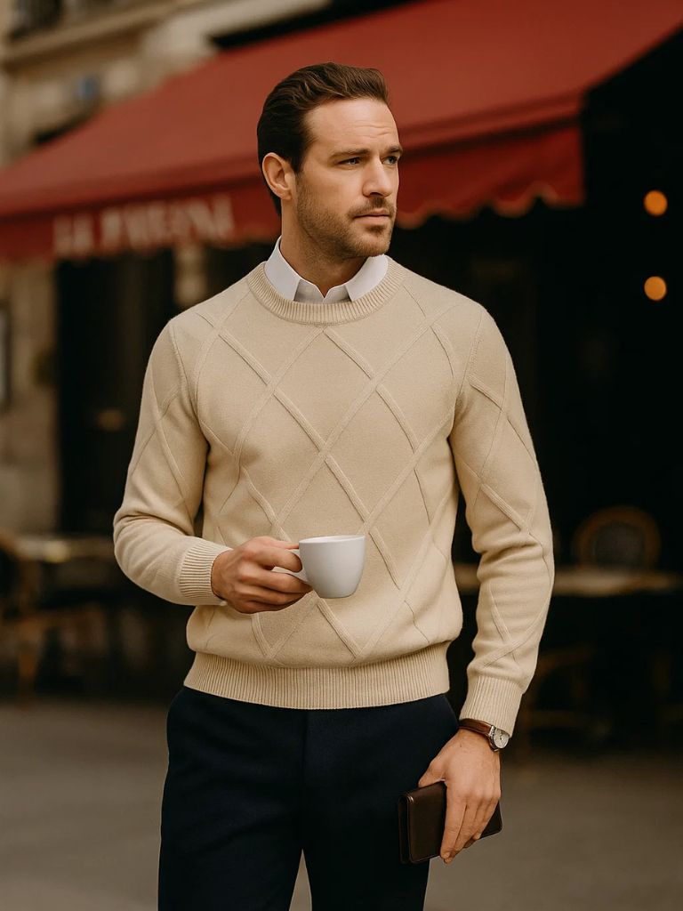 Men’s Cashmere Sweater – Fran ois Blanchet Soft Luxury Knit