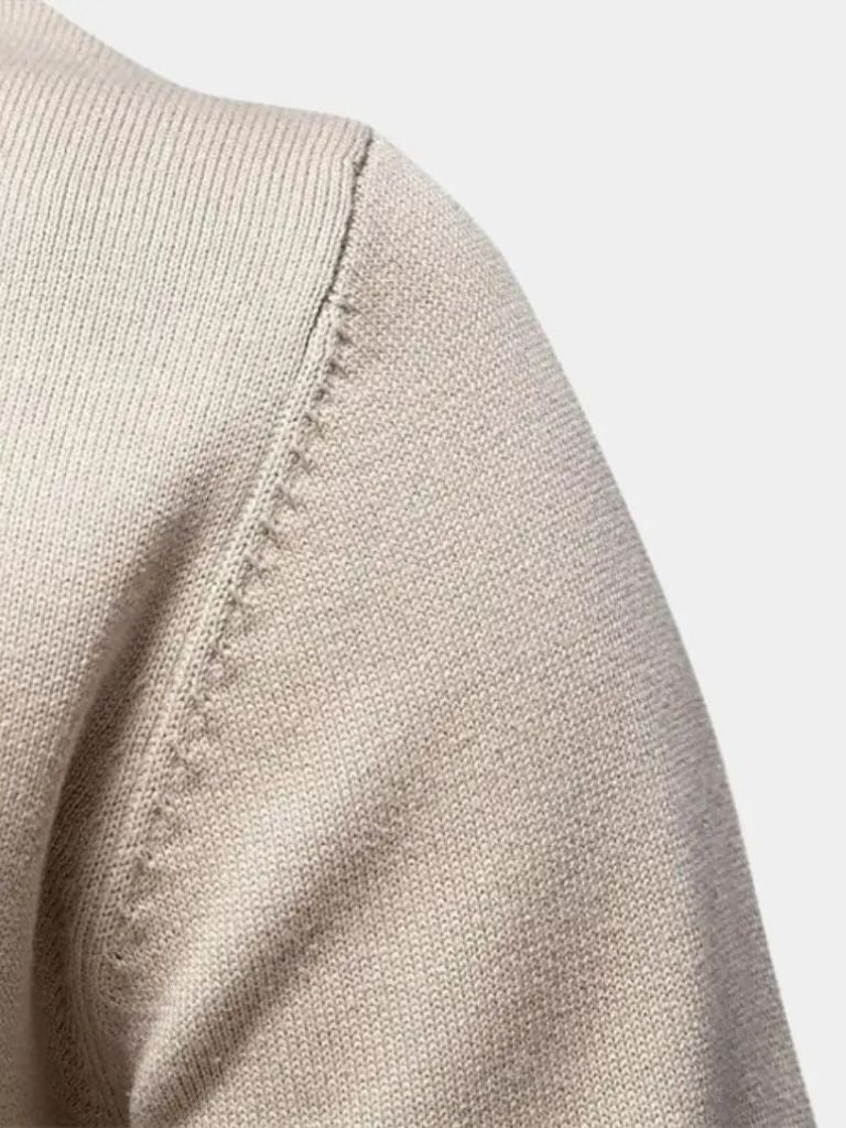 Men’s Knit Cardigan Sweater – Half Zip Knitwear Casual Everyday Knitwear
