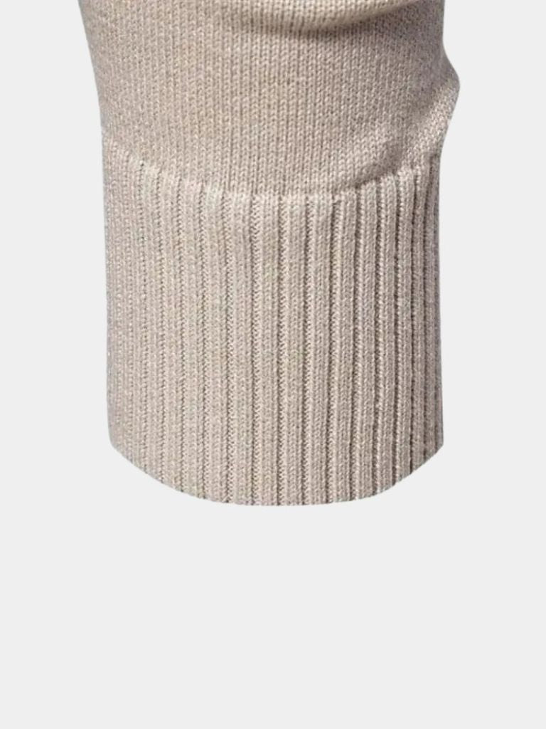 Men’s Knit Cardigan Sweater – Half Zip Knitwear Casual Everyday Knitwear