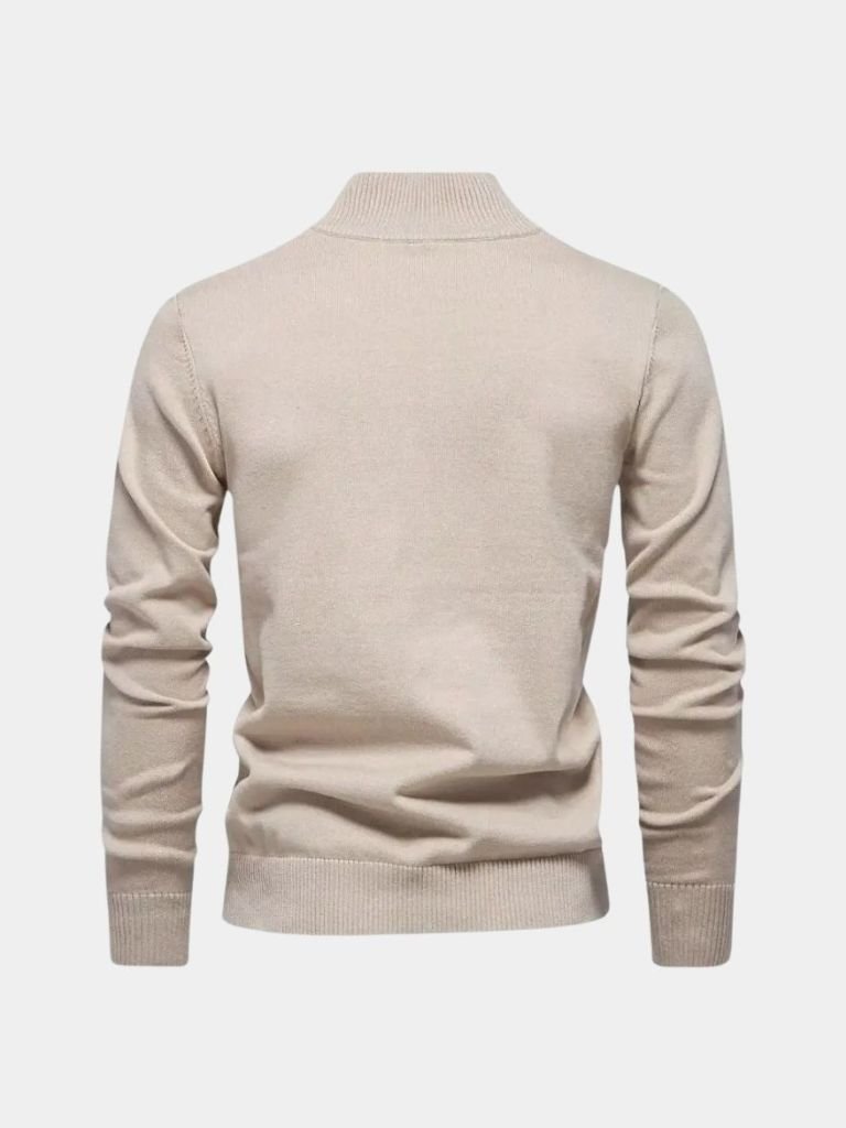Men’s Knit Cardigan Sweater – Half Zip Knitwear Casual Everyday Knitwear