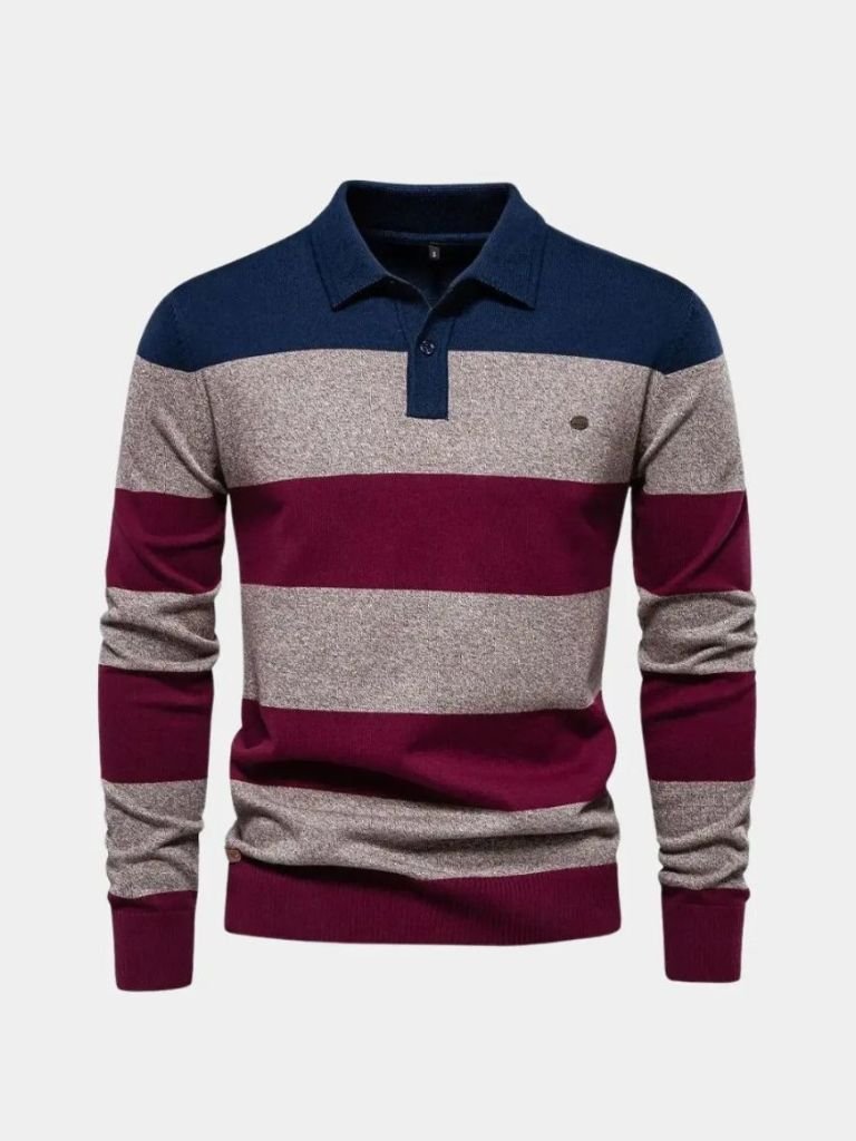 Men’s Knit Sweater – Color Half Zip Casual Everyday Knitwear