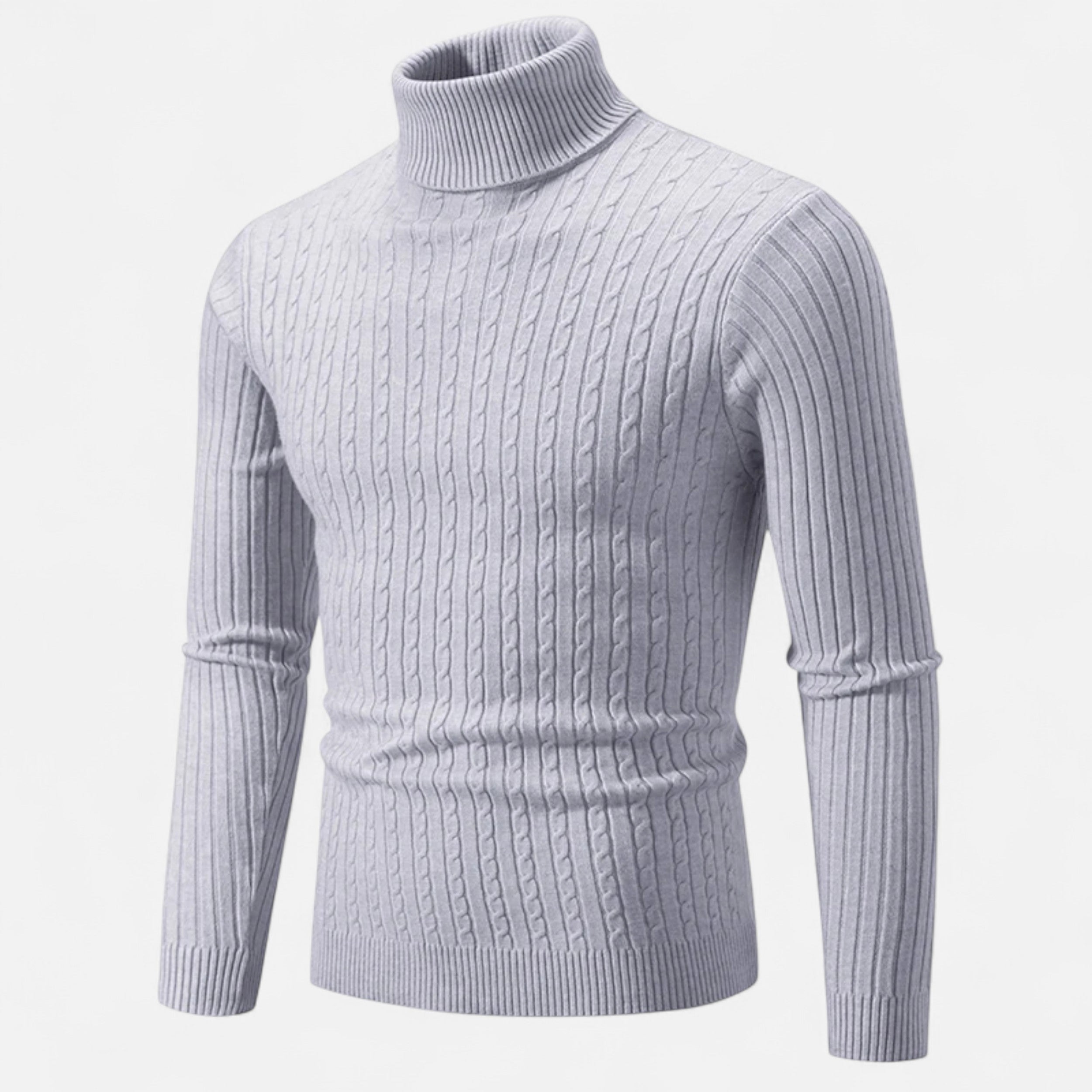 Men’s Wool Turtleneck – High Neck Winter Elegance