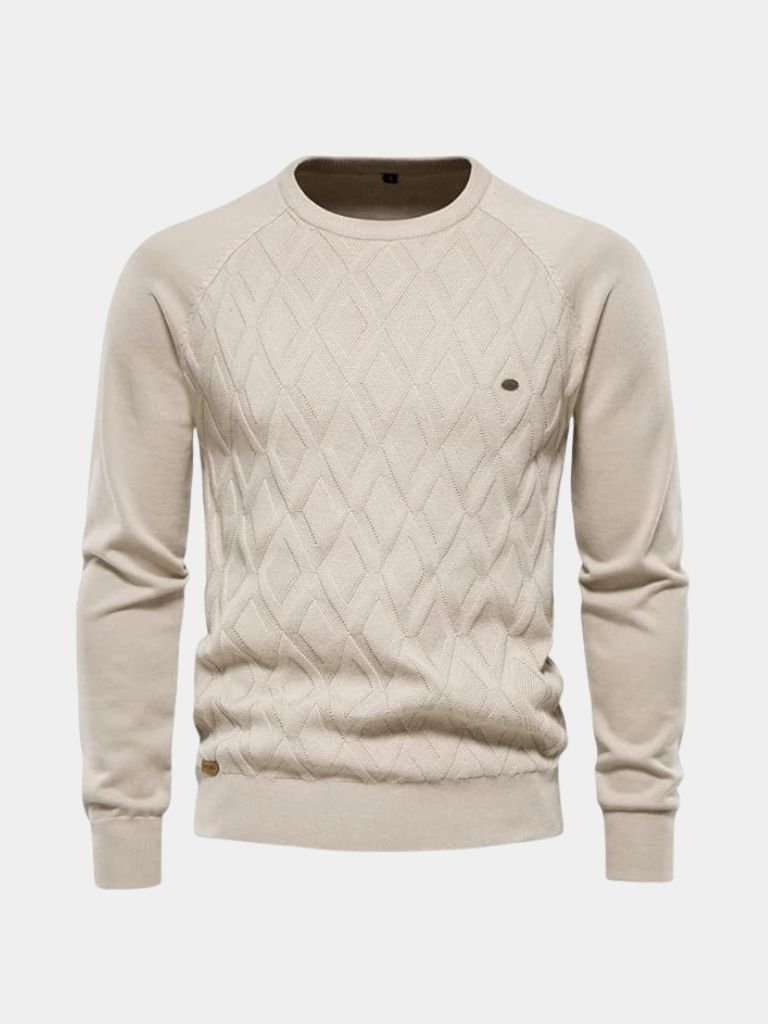 Men’s Knit Sweater – Minimalist Pullover Casual Everyday Knitwear