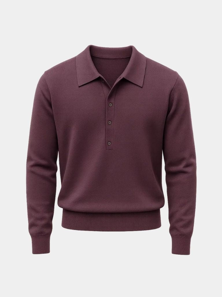 Men’s Knit Sweater – Old Money Polo Casual Everyday Knitwear