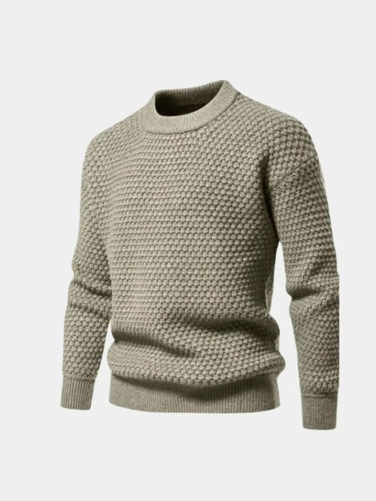 Men’s Knit Sweater – Old Money Textured Casual Everyday Knitwear